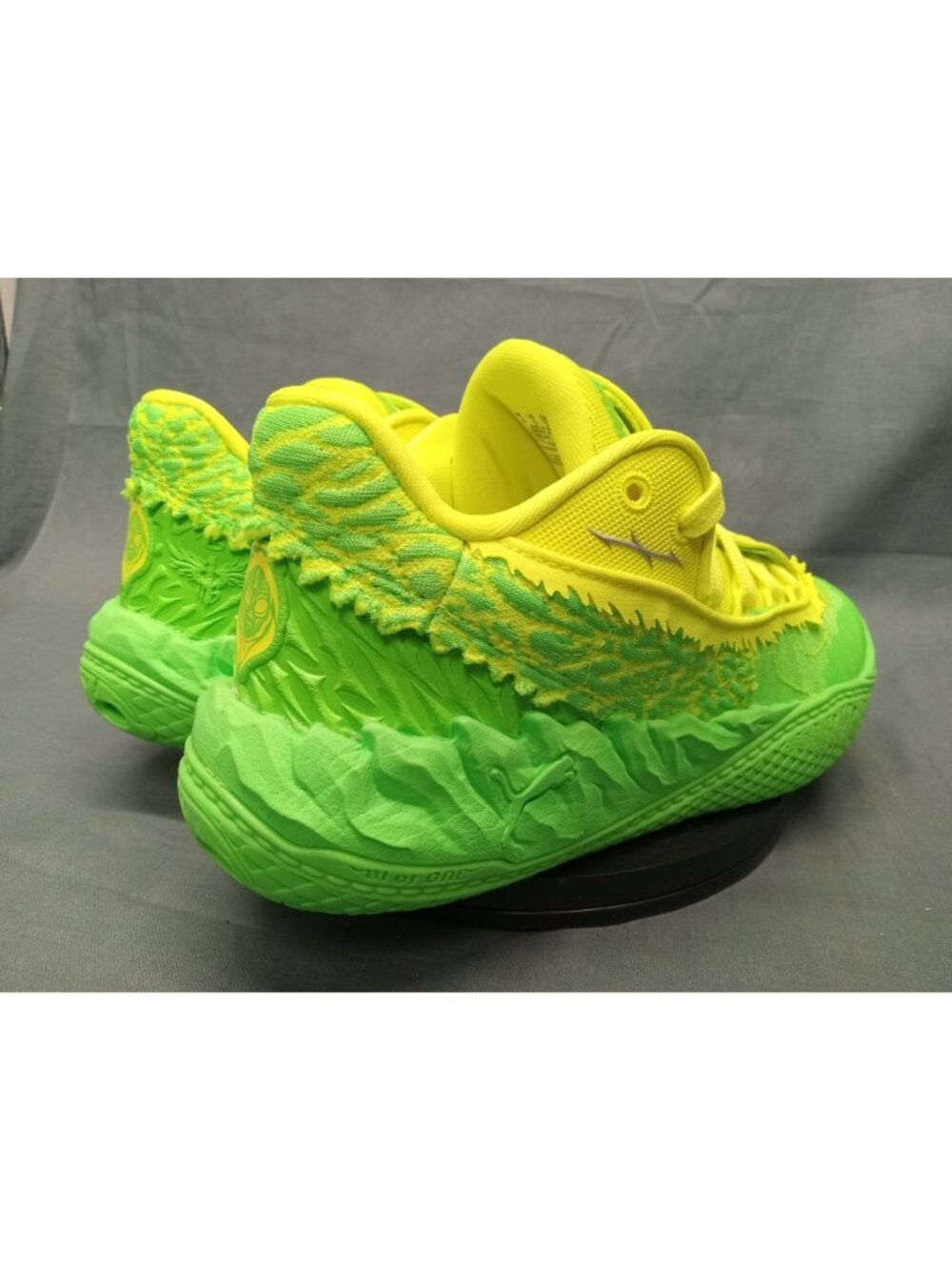 Puma LaMelo Ball MB.05 'Flourish' Sneaker Green Yellow Boys Size 4.5 NEW IN BOX! - Picture 8 of 12